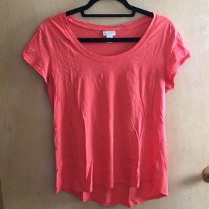 Pink shirt sleeve tee